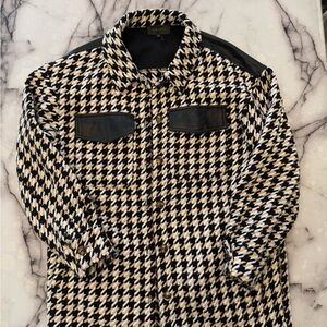 Gracia Black and White Houndstooth Jacket